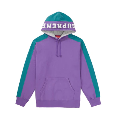 Supreme Paneled Hooded Sweatshirt Violet