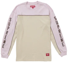 Supreme Paneled Piping L/S Top Pink Supreme Paneled Piping L/S Top Pink
