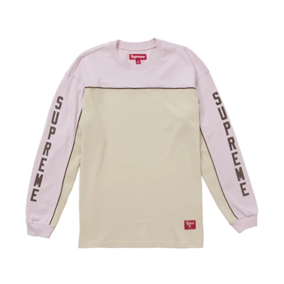 Supreme Paneled Piping L/S Top Pink
