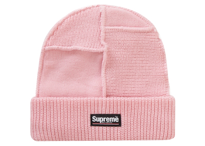 Supreme Paneled Seam Beanie Pink