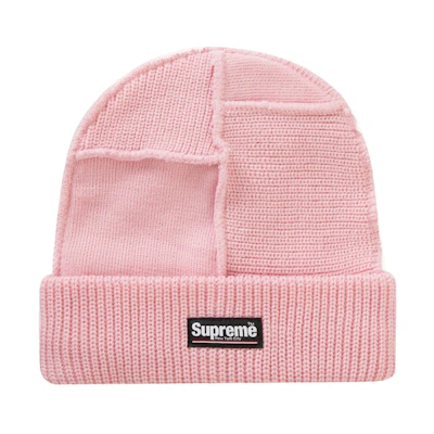 Supreme Paneled Seam Beanie Pink