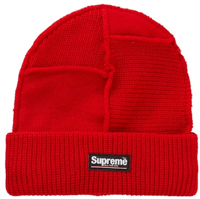 Supreme Gorro Rojo con Paneles y Costuras Buy Supreme Gorro Rojo con Paneles y Costuras