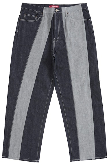 supreme-paneled-stripe-baggy-jean-rigid-indigo