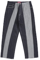 Supreme Paneled Stripe Baggy Jean Rigid Indigo Supreme Paneled Stripe Baggy Jean Rigid Indigo