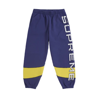 Supreme Paneled Sweatpant Washed Navy