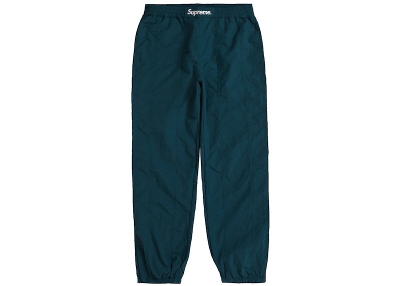 Buy Supreme 拼接運動暖身褲 藍綠色