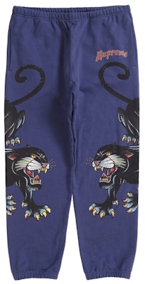 Supreme Panther Sweatpant Washed Navy Buy Supreme Panther Sweatpant Washed Navy