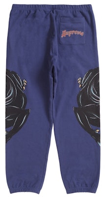 Supreme Panther Sweatpant Washed Navy Order Supreme Panther Sweatpant Washed Navy