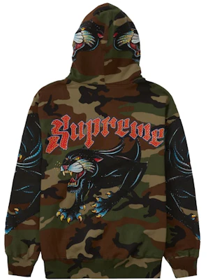 Buy Supreme Panther Zip Up Hooded Sweatshirt Woodland Camo Buy Supreme Panther Zip Up Hooded Sweatshirt Woodland Camo