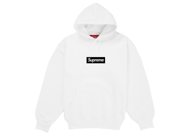 Supreme Paris Anniversary Box Logo Hoodie White