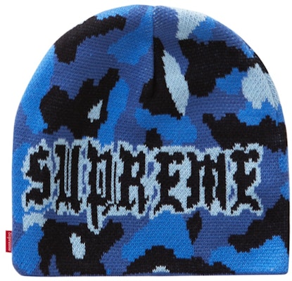 Supreme Paris Camo Beanie Blue Camo Buy Supreme Paris Camo Beanie Blue Camo