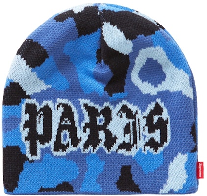 Supreme Paris Camo Beanie Blue Camo Order Supreme Paris Camo Beanie Blue Camo