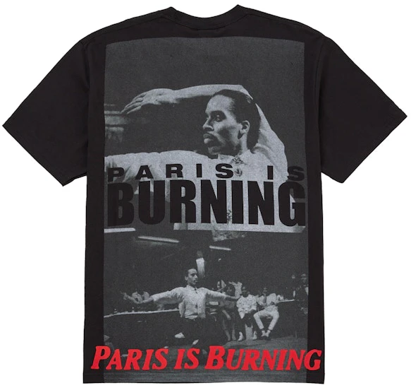 supreme-paris-is-burning-tee-black