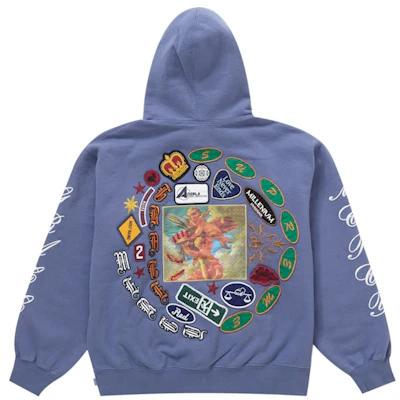 Supreme Patches Hoodie Ungu Muda Buy Supreme Patches Hoodie Ungu Muda