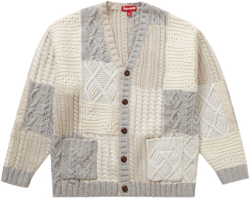 Supreme Cable Knit Cardigan "Ivory"
