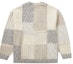 Order Supreme Patchwork Cable Knit Cardigan Ivory - Kardigan Rajut Gading Patchwork Supreme