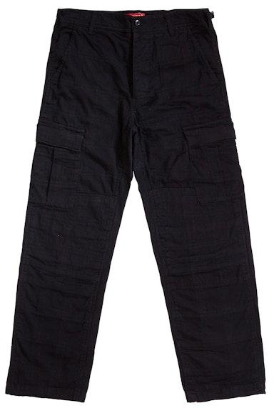 supreme-patchwork-cargo-pant-black