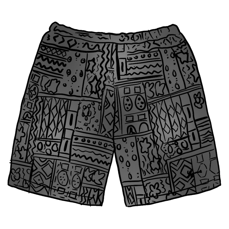 Supreme Patchwork Knit Short Black