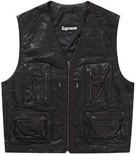 Rompi Kargo Kulit Patchwork Supreme Hitam Buy Rompi Kargo Kulit Patchwork Supreme Hitam