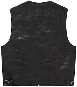 Rompi Kargo Kulit Patchwork Supreme Hitam Order Rompi Kargo Kulit Patchwork Supreme Hitam