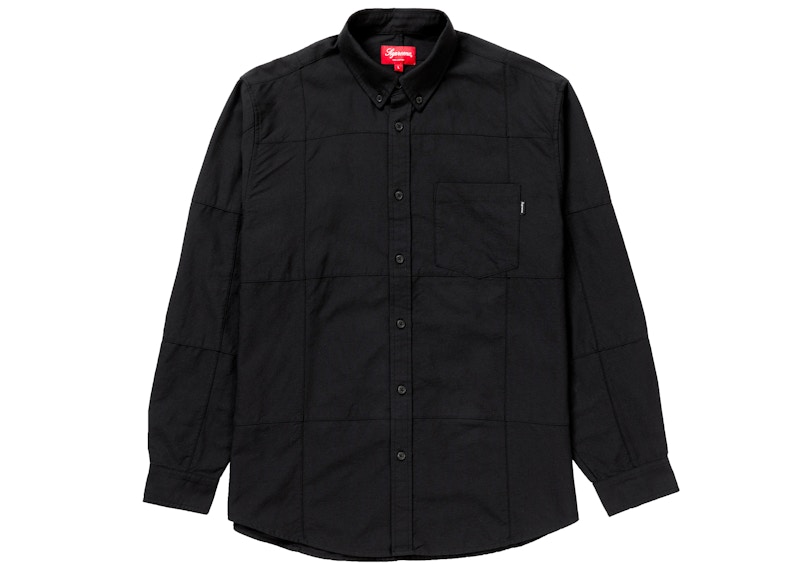Buy Supreme Patchwork Oxford Shirt Black - Novelship