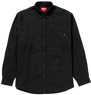 Supreme Patchwork Oxford Shirt Black Buy Supreme Patchwork Oxford Shirt Black