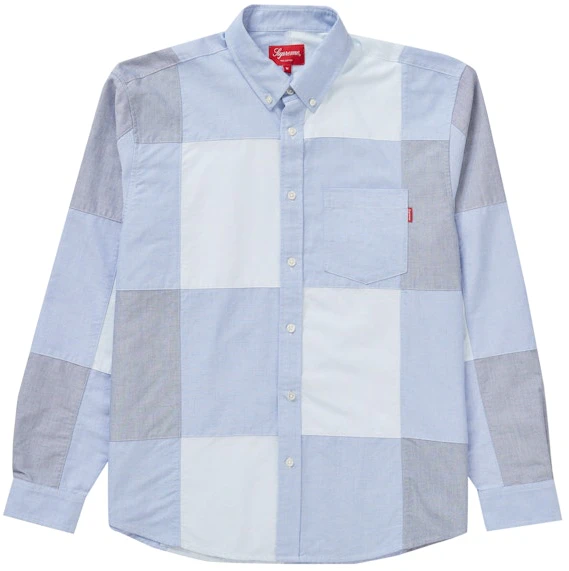 supreme-patchwork-oxford-shirt-blue