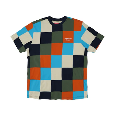 Supreme Patchwork Pique Tee Navy