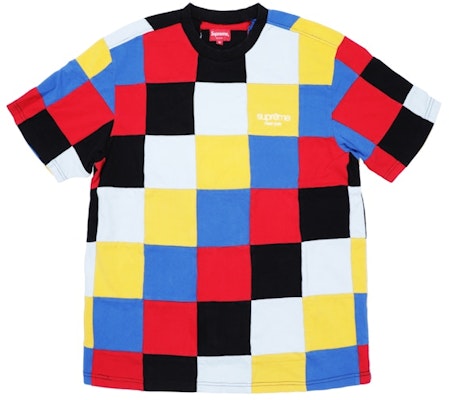 Supreme Patchwork Pique Tee Red Buy Supreme Patchwork Pique Tee Red