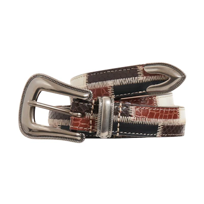 Supreme Patchwork Ranger Belt Natural