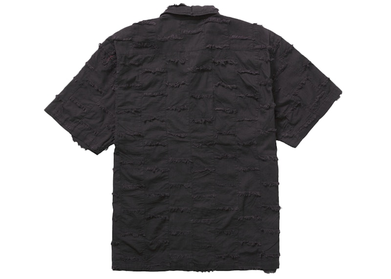 Supreme Patchwork S/S Shirt Black 圖 2