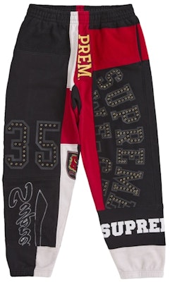 슈프림 패치워크 스웻팬츠 (SS25) 블랙 Buy 슈프림 패치워크 스웻팬츠 (SS25) 블랙
