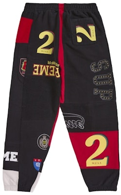 슈프림 패치워크 스웻팬츠 (SS25) 블랙 Order 슈프림 패치워크 스웻팬츠 (SS25) 블랙