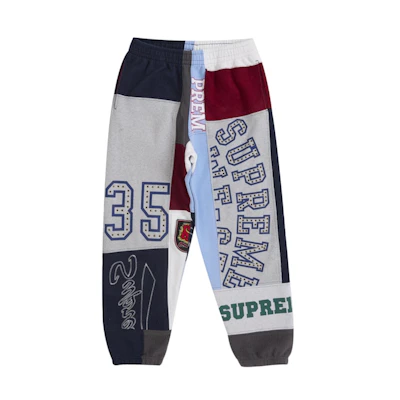 Supreme Patchwork Sweatpant (SS25) Navy
