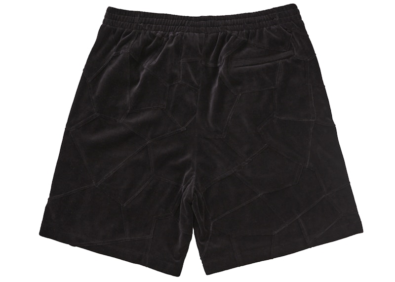 Supreme Patchwork Velour Short Black 圖 2