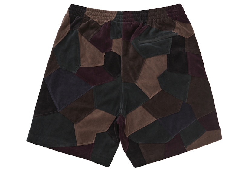 Order Supreme Patchwork Velour Short Navy Gelap