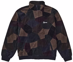 Supreme Patchwork Velour Track Jacket Dark Navy Supreme Patchwork Velour Track Jacket Dark Navy