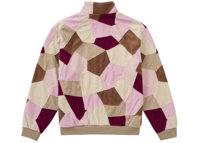Supreme Patchwork Velour Track Jacket Tan 圖 2