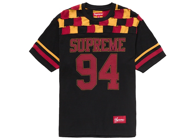 Buy Supreme Faux Croc Football Jersey Black - Novelship