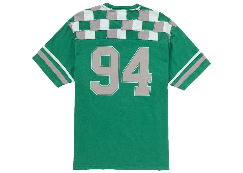 Order Supreme Top de Fútbol Verde con Diseño Patchwork Yoke