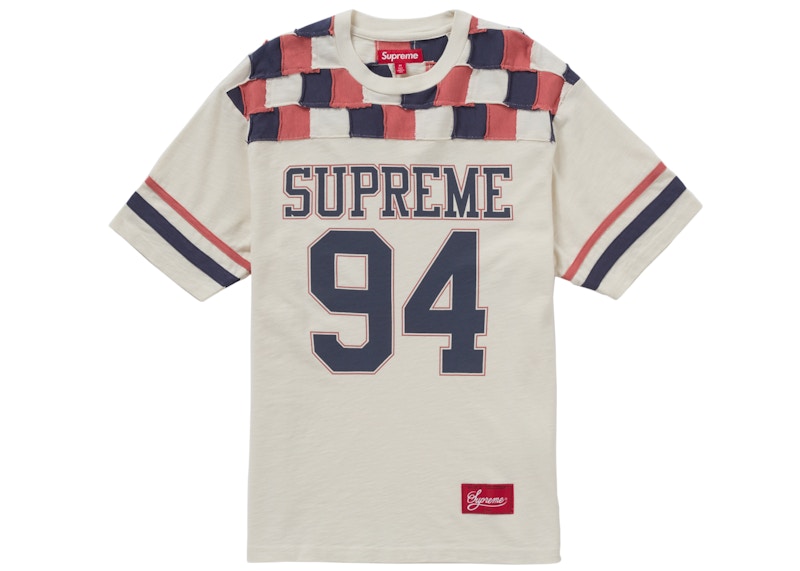Supreme Patchwork Yoke Football Top Stone