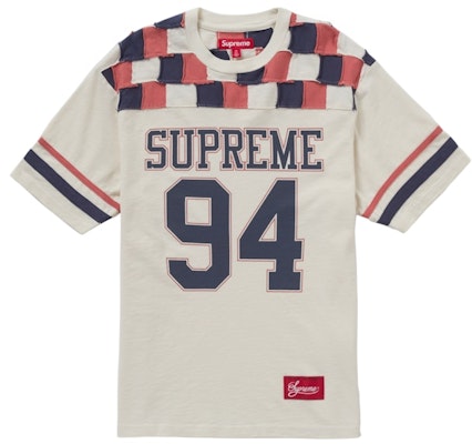 Supreme Camiseta Fútbol Patchwork Yoke Piedra. Buy Supreme Camiseta Fútbol Patchwork Yoke Piedra.