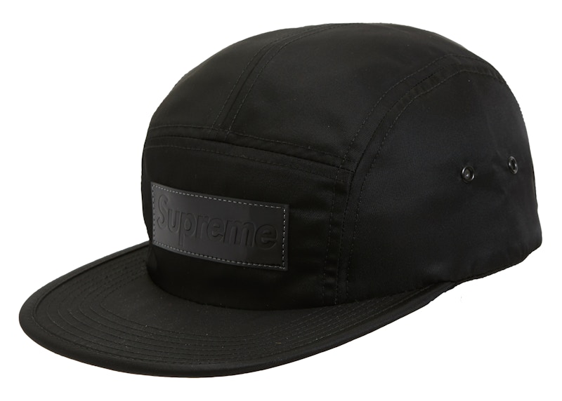 Supreme Patent Leather Patch Camp Cap Black