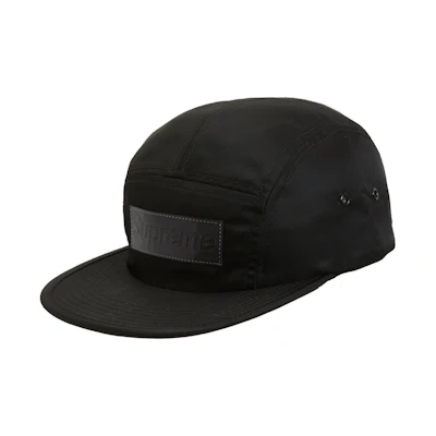 Supreme Patent Leather Patch Camp Cap Black