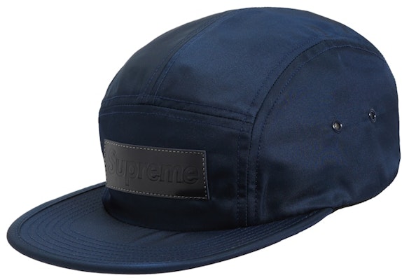 Supreme Patent Leather Patch Camp Cap Navy Buy Supreme Patent Leather Patch Camp Cap Navy