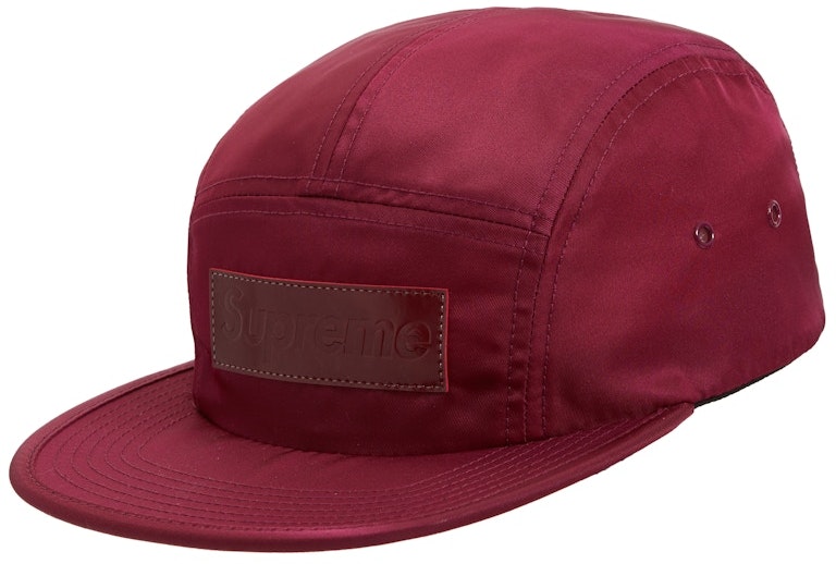 supreme-patent-leather-patch-camp-cap-plum