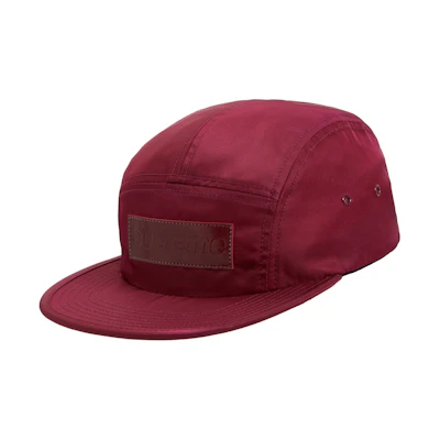 Supreme Patent Leather Patch Camp Cap Plum
