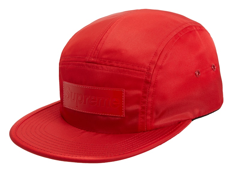 Buy Topi Kamp Supreme Patch Kulit Merah