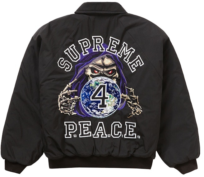 supreme-peace-embroidered-work-jacket-black