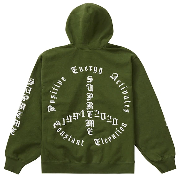 supreme-peace-hooded-sweatshirt-green